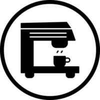 icono de vector de máquina de café