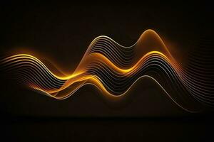 Abstract Background wave line neon photo