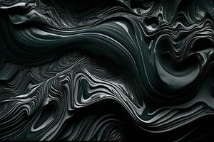 Black Marble ink texture acrylic painted waves texture background photo