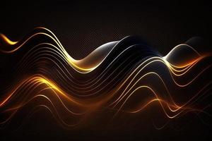 Abstract Background wave line neon photo