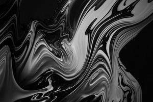 Black Marble ink texture acrylic painted waves texture background photo