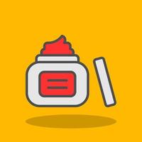 Night Cream Vector Icon Design