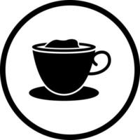 icono de vector de café cremoso