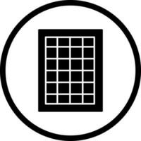 Table of Rates Vector Icon