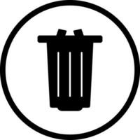 icono de vector de basura