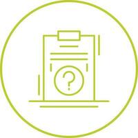 Question Line Icon vector