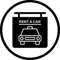 Rent a Car Vector Icon