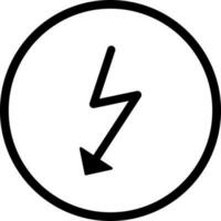 icono de vector de flash único