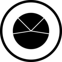 icono de vector de análisis de gráfico circular