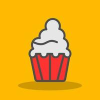 diseño de icono de vector de cupcake