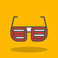 diseño de icono de vector de gafas divertidas