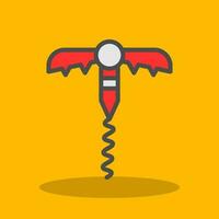 Corkscrew Vector Icon Design