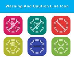 Warning And Caution Vector Icon Set