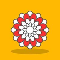 Chrysanthemum Vector Icon Design