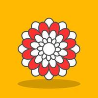 Chrysanthemum Vector Icon Design