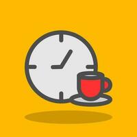 diseño de icono de vector de pausa para el café