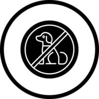 No Pets Vector Icon