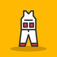 Coverall Clothes Vector Icon Design