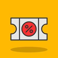 Discount Coupon Vector Icon Design