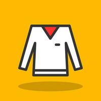 Long Sleeves Shirt Vector Icon Design