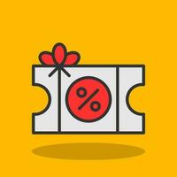 Voucher Vector Icon Design