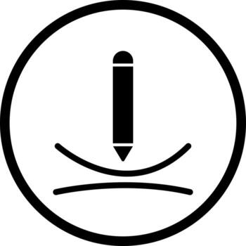 Draw Curve Vector Icon