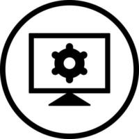 Computer Settings Vector Icon