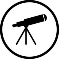 icono de vector de telescopio