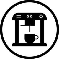 icono de vector de máquina de café único