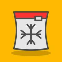 Ice Bag Vector Icon Design