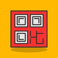 diseño de icono de vector de código qr