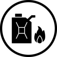 icono de vector de combustible único para disparar