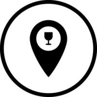 Unique Bar Location Vector Icon