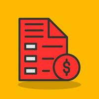 Invoice Vector Icon Design