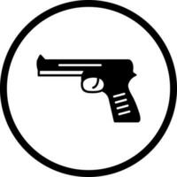 icono de vector de pistola única