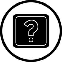 Unique Question Mark Vector Icon