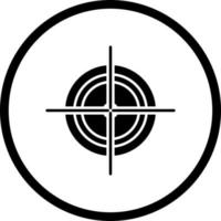Unique Target Vector Icon