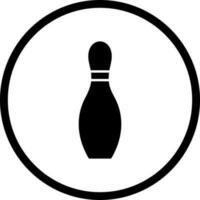 Unique Bowling Pin Vector Icon