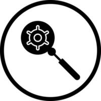 icono de vector de optimización de motor de búsqueda único