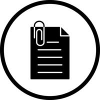 Unique Attachment Vector Icon