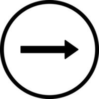 Unique Right Arrow Vector Icon