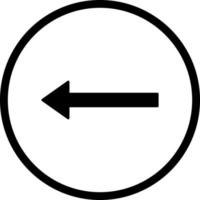 Unique Left Arrow Vector Icon