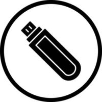 icono de vector de unidad usb único