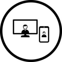 Unique Video Call Vector Icon