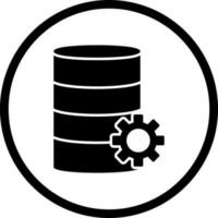 Unique Database Management Vector Icon