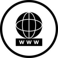 Unique World Wide Web Vector Icon