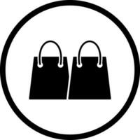 Unique Shopping Bags Vector Icon