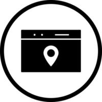 Unique Location Web Advertising Vector Icon