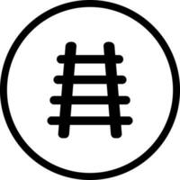 Train Tracks Vector Icon