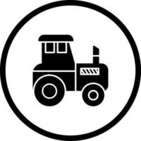 icono de vector de tractor